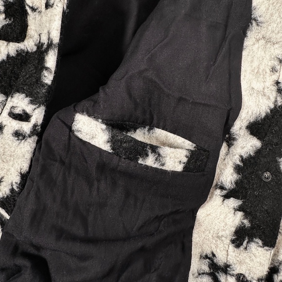 AllSaints - Brushed Wool Blend Jessa Jacket - Womens US Size 10 - Cow/Camo Print - Picture 11 of 12